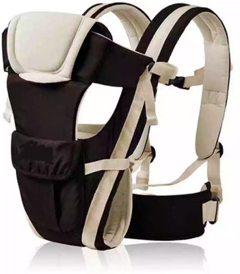 

Brandonn Baby 5 In 1 Carrier Bag With Different Positions Baby Carrier (Black / Offwhite, Front Carry Facing Out With Belt) Baby Carrier(Black , Offwhite, Front carry facing out)