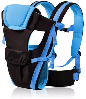 

Brandonn Baby 5 In 1 Carrier Bag With Different Positions Baby Carrier (Black / Blue, Front Carry Facing Out With Belt) Baby Carrier(Black , Blue, Front carry facing out)