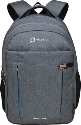 

Murano Vetro Laptop Backpack for 15.6 Laptop 28 L Laptop Backpack(Grey)