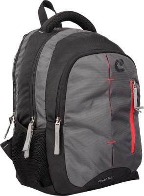 

CRAFTLY Alto 30 L Laptop Bag 18 Inch Black & GRAY 30.0 Backpack(Black, Red)