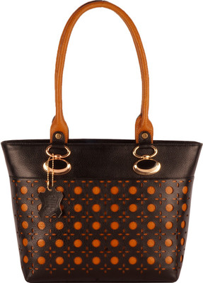 Cart List LADIES LEATHER SELF DESIGN HANDBAG {BIG} Shoulder Bag(Brown, 05 L)