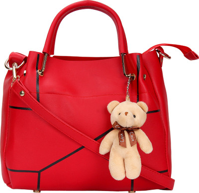 

New Eva red teddy handbag Shoulder Bag(Red, 10)