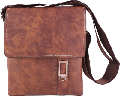 

monarchy pride Genuine Leather Cross-Body Sling Bag/Sholder Bag/Side Sling Shoulder Bag Sling Bag(Beige, 2 L)