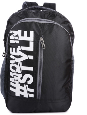 

Yours Luggage Move Style Plain Backpack Waterproof Backpack(Black, 40)