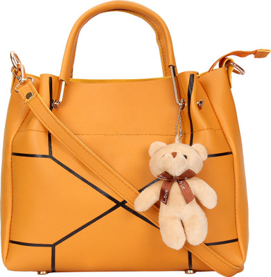 

New Eva mustard teddy handbag for girls Shoulder Bag(Yellow, 10)