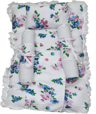 

Krivi kids Cotton Bedding Set(White & Pink)