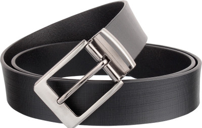 WELHIDES Men Casual Black Genuine Leather Belt