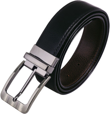 

Jaxer Men Formal, Party, Casual, Evening Black Artificial Leather Reversible Belt