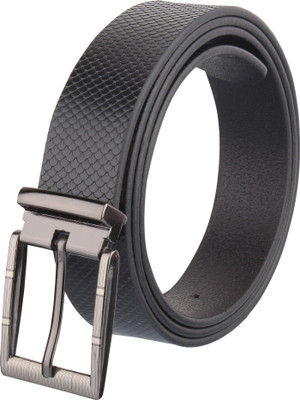 

WELHIDES Men Casual Black Genuine Leather Belt