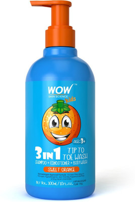 

WOW Skin Science Kids 3 in 1 Head to Toe Wash - Sweet Orange - 300 mL(300 ml)