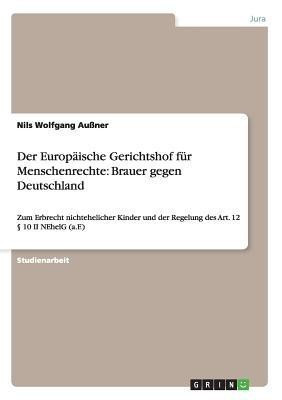 Der Europaeische Gerichtshof fuer Menschenrechte(German, Paperback, Aussner Nils Wolfgang)