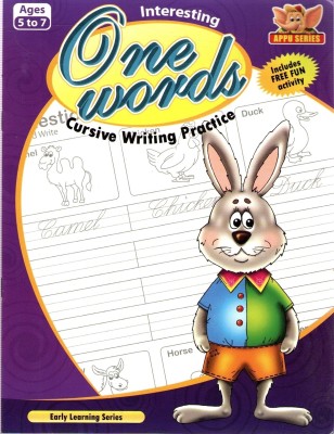 Interesting One Word Cursive Writing Practice(English, Paperback, unknown)