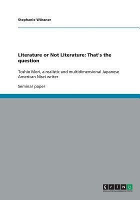 Literature or Not Literature(English, Paperback, Woessner Stephanie)