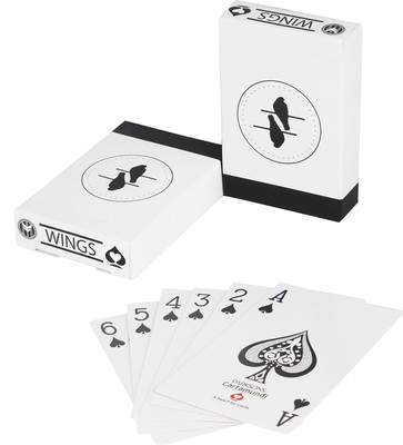 

Parksons Cartamundi Plastic Coated Paper Playing Card (Wings) for fun / game / party - Pack of 2(Multicolor)