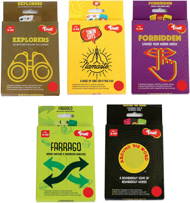 

Toiing Return Gift Combo - Pack of 5 Fun Educational Card Games for Kids 5 to 8 Years(Multicolor)