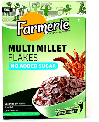 

Farmerie Multi Millet Flakes No added Sugar 300gm pack of 1(300 g, Box)