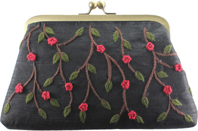 

PRIYAROSE Casual, Formal Black Clutch