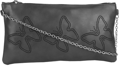

Butterflies Casual Brown Clutch