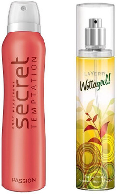 

Layer'r Wottagirl Fresh Citrus 1pc. & Secret Temptation 1pc. Pack of 2(Set of 2)