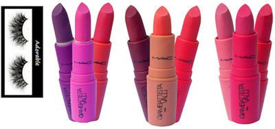 

Adorable eyelashes, giambattista Valli lipstick(Set of 10)