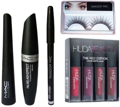 

RANDOM MAC Eyelash And Beauty Red Edition And MAC 3 in 1 (Set of 3)(Set of 3)