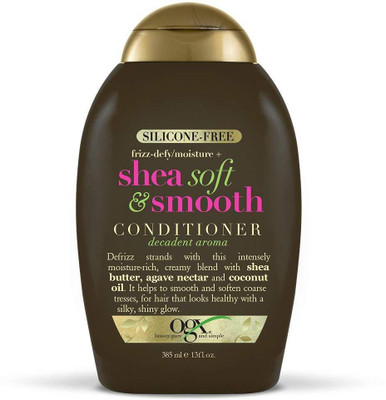 

OGX Silicone-Free Frizz-Defy Moisture + Shea Soft and Smooth Conditioner, 13 Ounce(385)