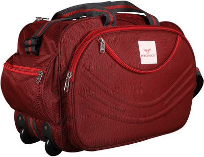 

breggabog (Expandable) DUFFELJET-RED Duffel Strolley Bag(Red)