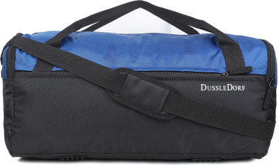 

Dussledorf Blue and Black travel Duffle bag Travel Duffel Bag(Black)