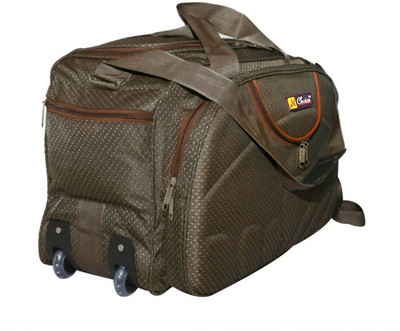 

N choice (Expandable) Travel Duffel bags for men and women (Brown) Travel Duffel Bag(Brown)