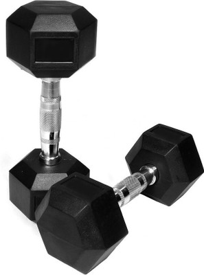 

StepInnStore Hexagonal Fixed Rubber Dumbbell 5kg* (2.5kg Each Dumbbell) Fixed Weight Dumbbell(5 kg)