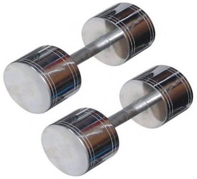 

StepInnStore ''BEST QUALITY'' 4kg (2kg each ) Steel Chrome Plated Fixed Weight Dumbbell(4 kg)
