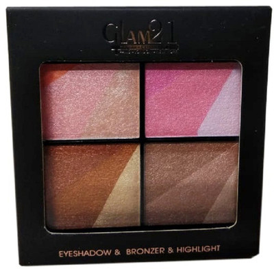 

Glam 21 Palette Eyeshadow & Bronzer & Highlighter-01 12 g(Multicolor)