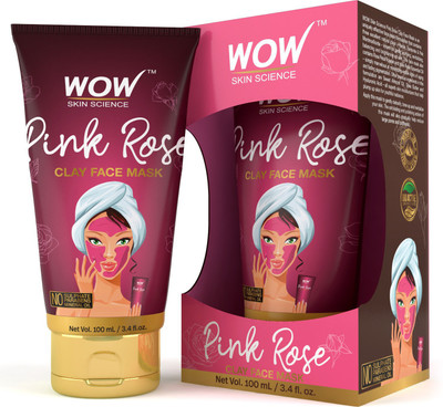

WOW Skin Science Pink Rose Clay Face Mask - TUBE - 100 mL(100 ml)
