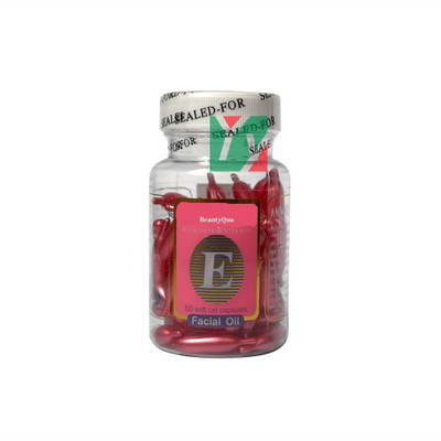 

BeautyQua Red Alovera Facial Soft Gel Aloe Vera And Vitamin E Facial oil Capsules for Glowing Skin ( 60gm) 60 Capsules(60 g)