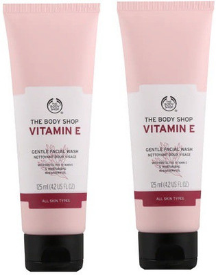 

The Body Shop Vitamin E Gentle Facial Wash Combo (125ML+125ML Pack Of Two) Face Wash(250 ml)