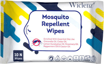 

Wiclenz Mosquito Repellent Wipes - Pack of 10 Wipes - Pack of 5(Pack of 5)