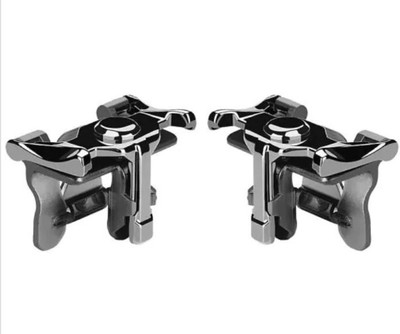 

BUY SURETY NEW ARRIVAL Premium Quality Double Side Button Mobile Game Pad Metal Gamepad for PUBG Controller L1R1 Shooter Fire Trigger for Joy Stick PUBG Gaming Accessory Kit(Black, Silver, For Android, iOS, Wii)