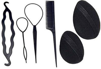 

PELO Girls Accessories, Hair Styling Tools Combo, Hair Accessories, Parlour Accessories, Pack Of 1 (Set Of 6) Hair Accessory Set(Black)