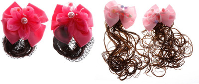 

Shop Frenzy DESIGNER PINK BOW ARTIFICIAL HAIR PINK FOR baby GIRL Hair Clip, Hair Pin(Pink)