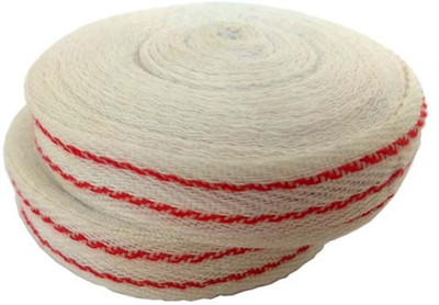 

PK Aqua 2 Pcs Heavy Duty Cotton Nada String Reel-23 MM Width-Big Size Roll-Red Stripe-Suited for most the Indian Dresses. Rubber Band(White)