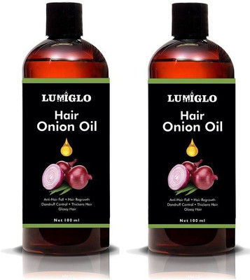 

lumiglo ONION PACK OF TWO Hair Oil(200 ml)