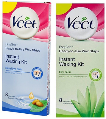 

Veet Strips Dry and Sensitive Strips(8 Strips, Set of 2)