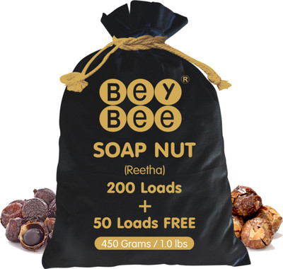 

Bey Bee 100% Organic Multipurpose Reetha shells for Laundry Detergent & Hair Wash - 450g(450 g)