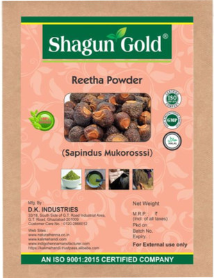 

Shagun gold Set of 4 chemical free pure Reetha powder for hair treatments & hair growth 100gm(400 g)