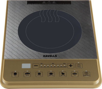 Havells Cook PT 1600W Induction Cooktop(Gold, Touch Panel)