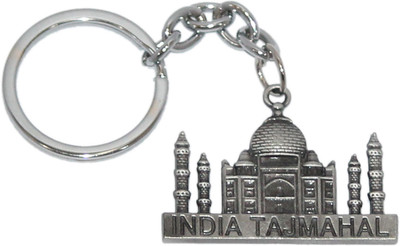 Aura Imported Double Sided Full Metal TAJ MAHAL INDIA Symbol Of Love Key Chain