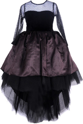

Samsara Couture Girls Maxi/Full Length Party Dress(Black, Full Sleeve