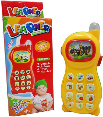 

Funnytool Learning Mobile Phone Toy for Kids with Image Projection(Multicolor)