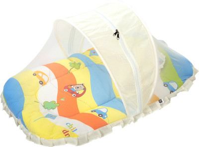 

MeeMee Cushioned Baby Mattress Set with Mosquito Net & Pillow (Yellow)(Yellow)