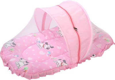 

MeeMee Cushioned Baby Mattress Set with Mosquito Net & Pillow (Pink)(Pink)